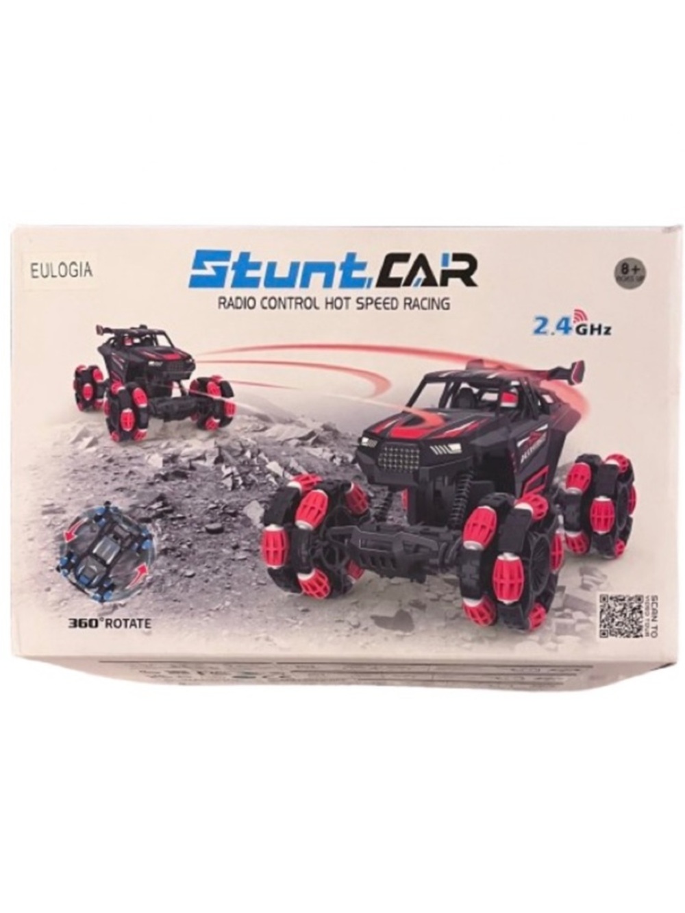 🆕 - Remote Control Car, 2.4GHz RC Stunt Car, 360 Rotation. Red - Picture 3 of 8